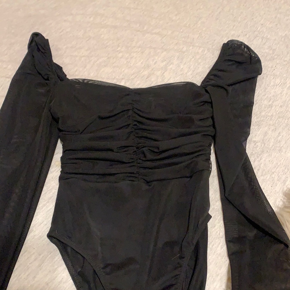 Mesh princess polly bodysuit